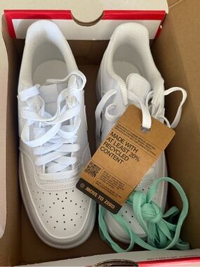 Nike Court Vision White Low-Top Sneakers